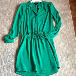 Long sleeve shirt dress